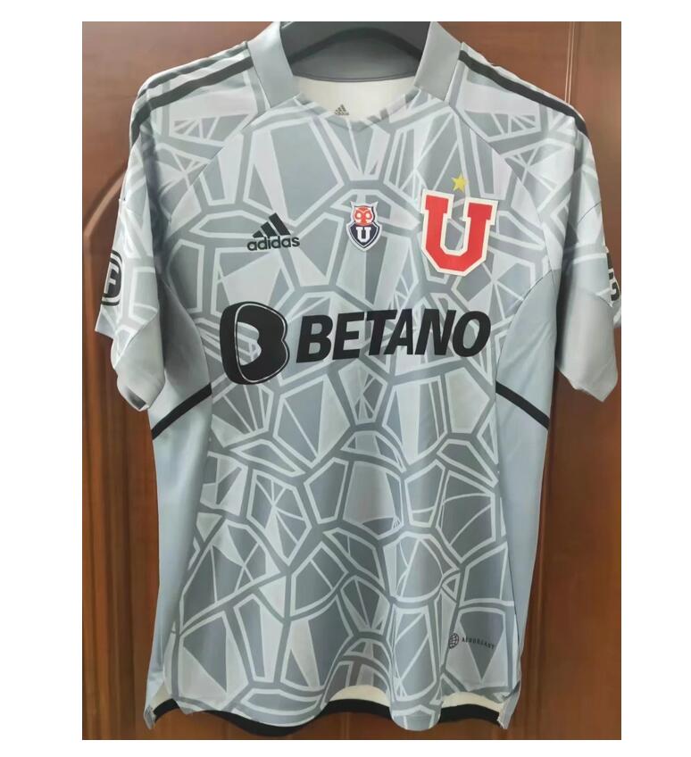 2022/23 Club Universidad de Chile Grey Goalkeeper Soccer Jersey Shirt